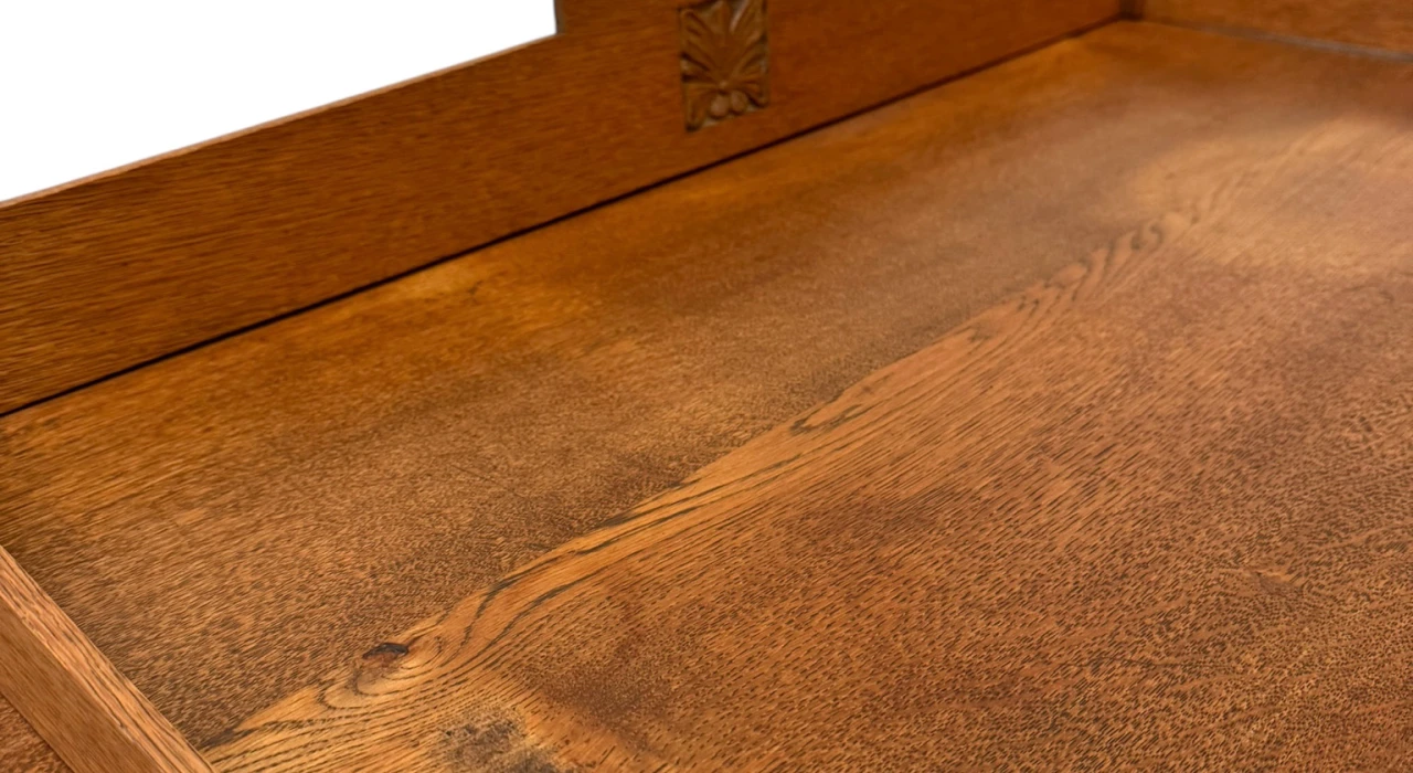 Arts & Crafts Art Nouveau Bookcase with Beveled Glass, 1900s